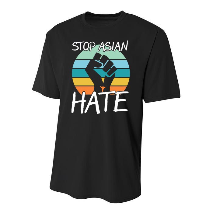 Stop Asian Hate Stand Strong Youth Performance Sprint T-Shirt