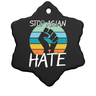 Stop Asian Hate Stand Strong Ceramic Star Ornament