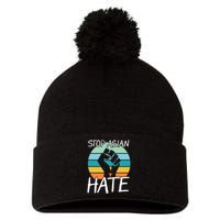 Stop Asian Hate Stand Strong Pom Pom 12in Knit Beanie