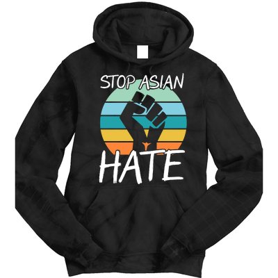 Stop Asian Hate Stand Strong Tie Dye Hoodie