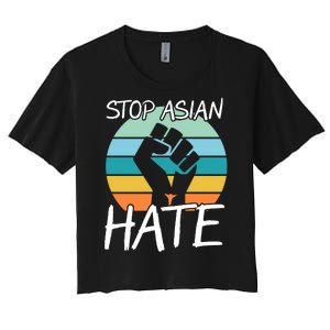 Stop Asian Hate Stand Strong Women's Crop Top Tee