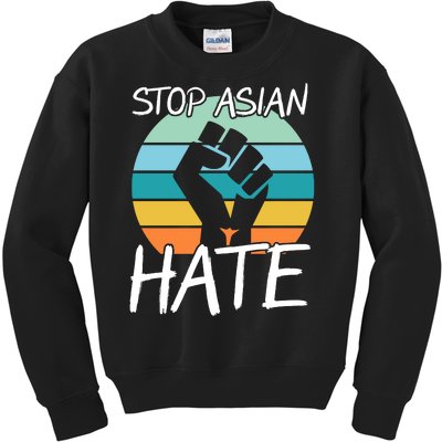 Stop Asian Hate Stand Strong Kids Sweatshirt