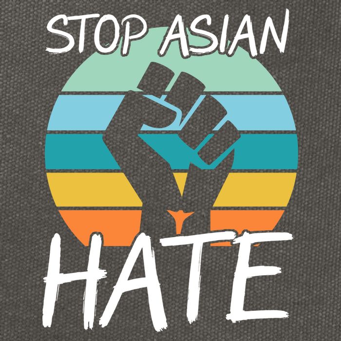 Stop Asian Hate Stand Strong Cotton Canvas Backpack