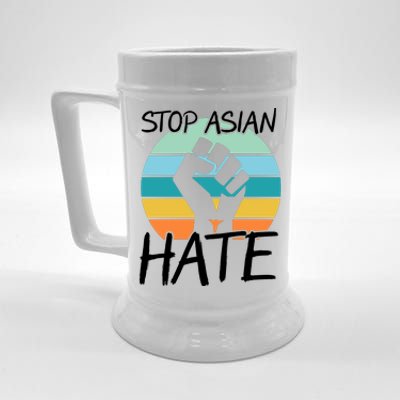 Stop Asian Hate Stand Strong Beer Stein