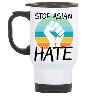 Stop Asian Hate Stand Strong Stainless Steel Travel Mug