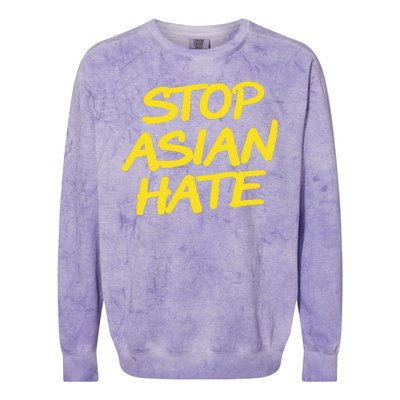 Stop Asian Hate Support Colorblast Crewneck Sweatshirt