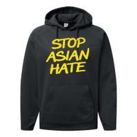 Stop Asian Hate Support Performance Fleece Hoodie