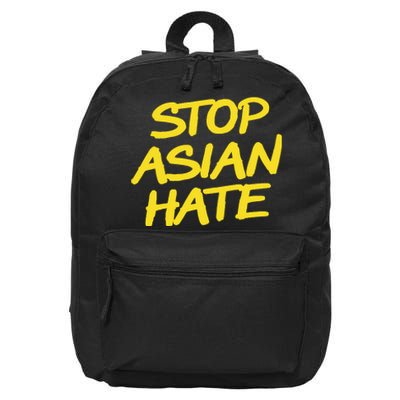 Stop Asian Hate Support 16 in Basic Backpack