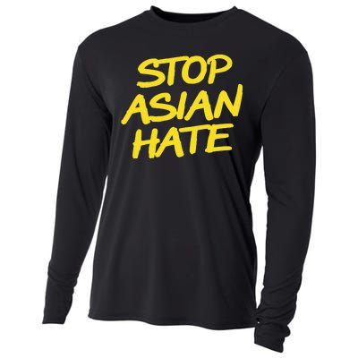 Stop Asian Hate Support Cooling Performance Long Sleeve Crew