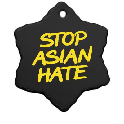 Stop Asian Hate Support Ceramic Star Ornament