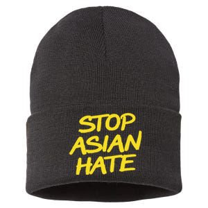 Stop Asian Hate Support Sustainable Knit Beanie