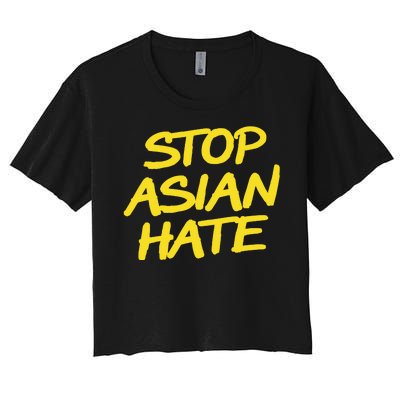 Stop Asian Hate Support Women's Crop Top Tee