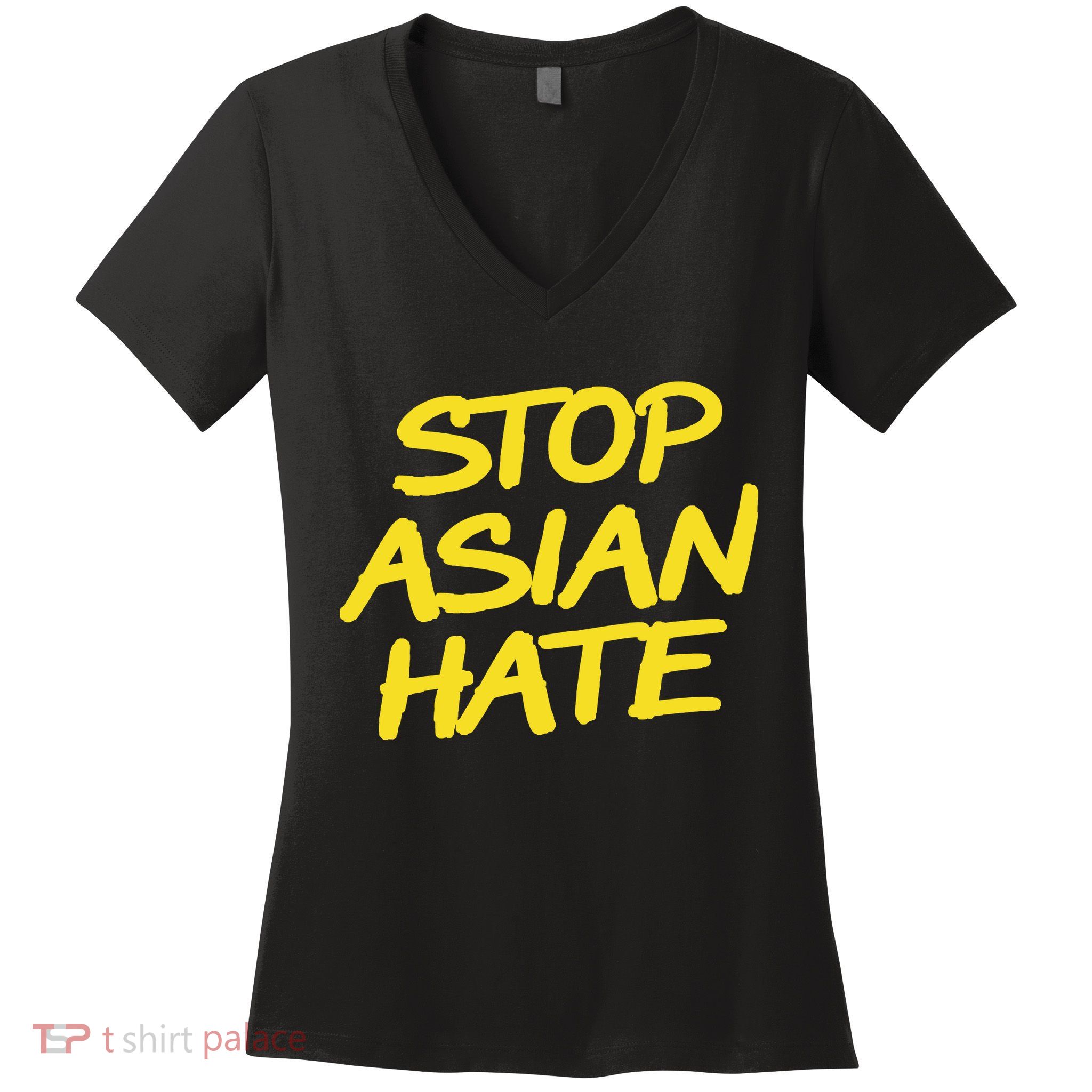 Stop Asian Hate Support Women's V-Neck T-Shirt