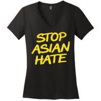 Stop Asian Hate Support Women's V-Neck T-Shirt