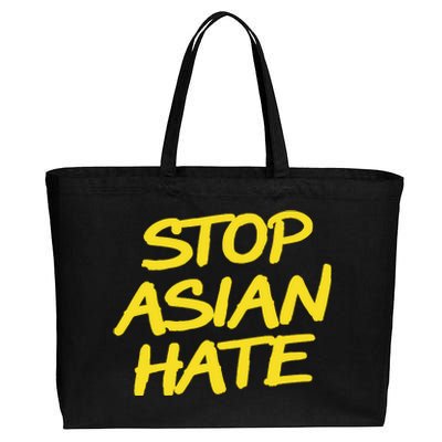 Stop Asian Hate Support Cotton Canvas Jumbo Tote