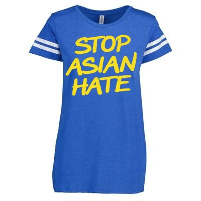 Stop Asian Hate Support Enza Ladies Jersey Football T-Shirt