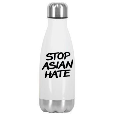 Stop Asian Hate Support Stainless Steel Insulated Water Bottle