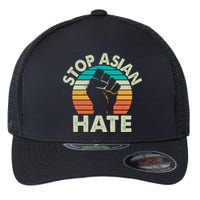 Stop Asian Hate Vintage Protest Fist Flexfit Unipanel Trucker Cap