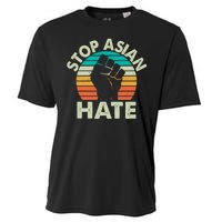 Stop Asian Hate Vintage Protest Fist Cooling Performance Crew T-Shirt