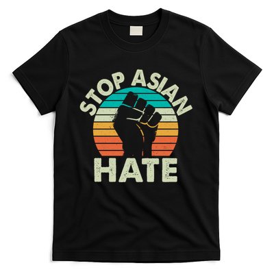 Stop Asian Hate Vintage Protest Fist T-Shirt