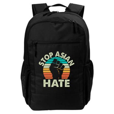 Stop Asian Hate Vintage Protest Fist Daily Commute Backpack