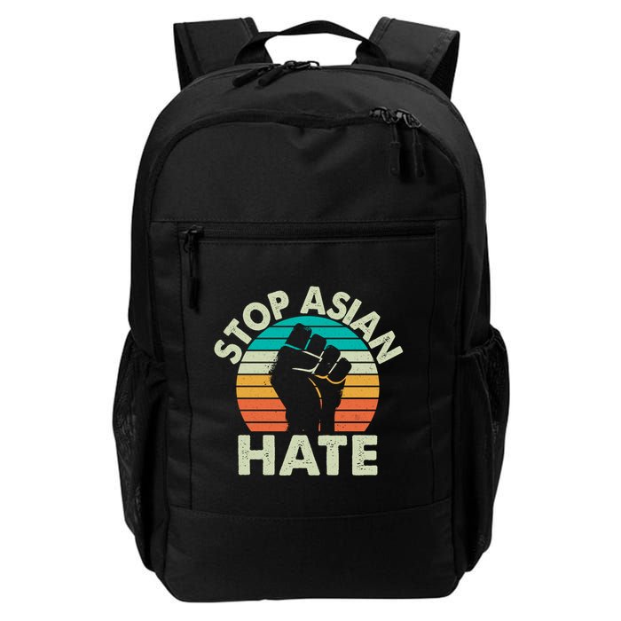 Stop Asian Hate Vintage Protest Fist Backpack