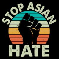 Stop Asian Hate Vintage Protest Fist Backpack