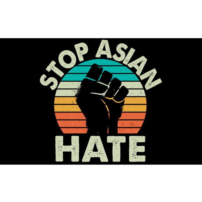 Stop Asian Hate Vintage Protest Fist Bumper Sticker