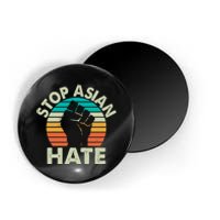 Stop Asian Hate Vintage Protest Fist Magnet