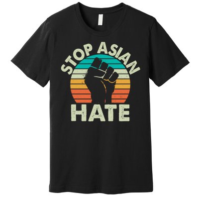 Stop Asian Hate Vintage Protest Fist Premium T-Shirt