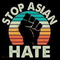 Stop Asian Hate Vintage Protest Fist Kids T-Shirt