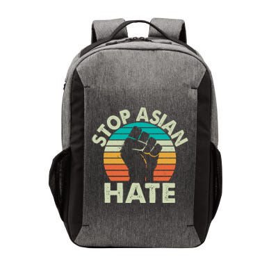 Stop Asian Hate Vintage Protest Fist Vector Backpack