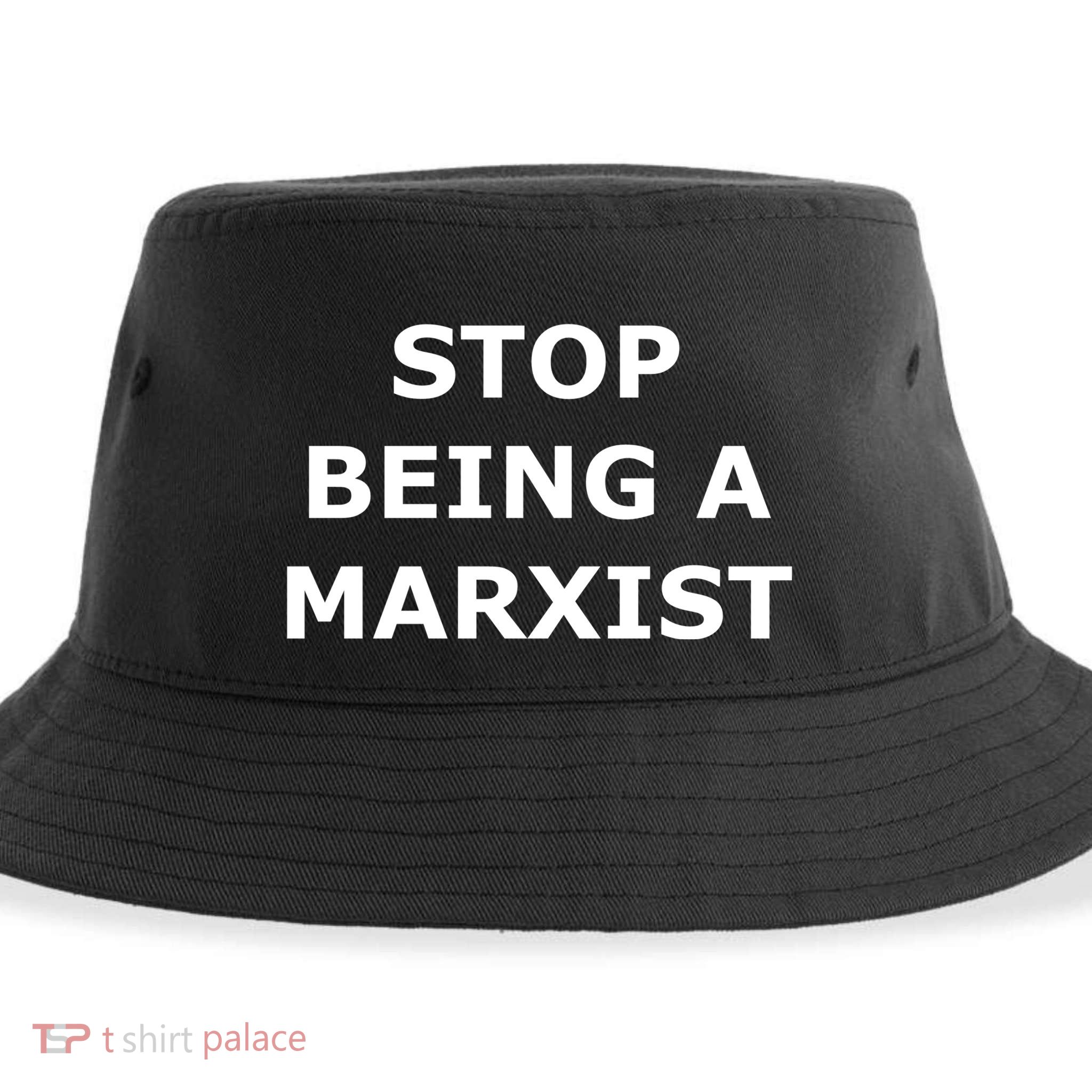 Stop Being A Marxist Sustainable Bucket Hat