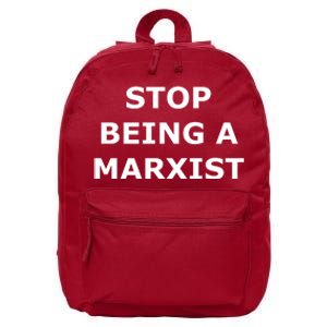 Stop Being A Marxist 16 in Basic Backpack