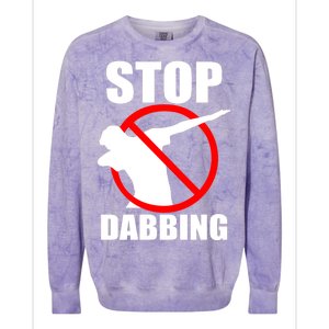 Stop Dabbing Do Not Dab Colorblast Crewneck Sweatshirt