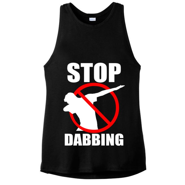 Stop Dabbing Do Not Dab Ladies PosiCharge Tri-Blend Wicking Tank