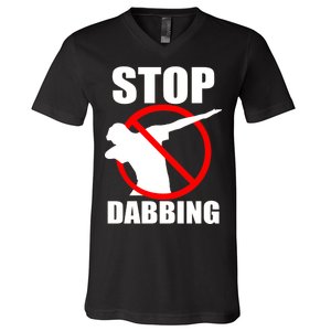 Stop Dabbing Do Not Dab V-Neck T-Shirt