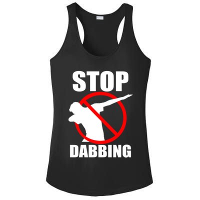 Stop Dabbing Do Not Dab Ladies PosiCharge Competitor Racerback Tank