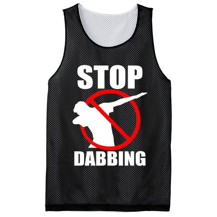Stop Dabbing Do Not Dab Mesh Reversible Basketball Jersey Tank