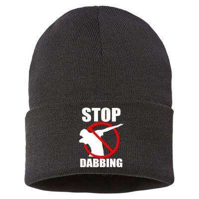 Stop Dabbing Do Not Dab Sustainable Knit Beanie