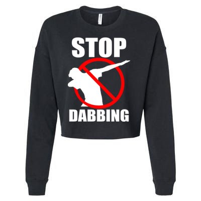 Stop Dabbing Do Not Dab Cropped Pullover Crew