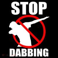 Stop Dabbing Do Not Dab Cropped Pullover Crew