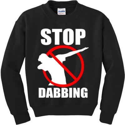 Stop Dabbing Do Not Dab Kids Sweatshirt