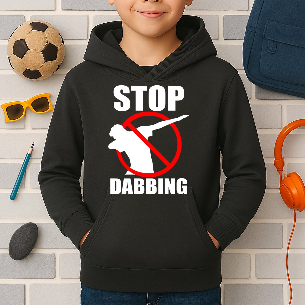 Stop Dabbing Do Not Dab Kids Hoodie