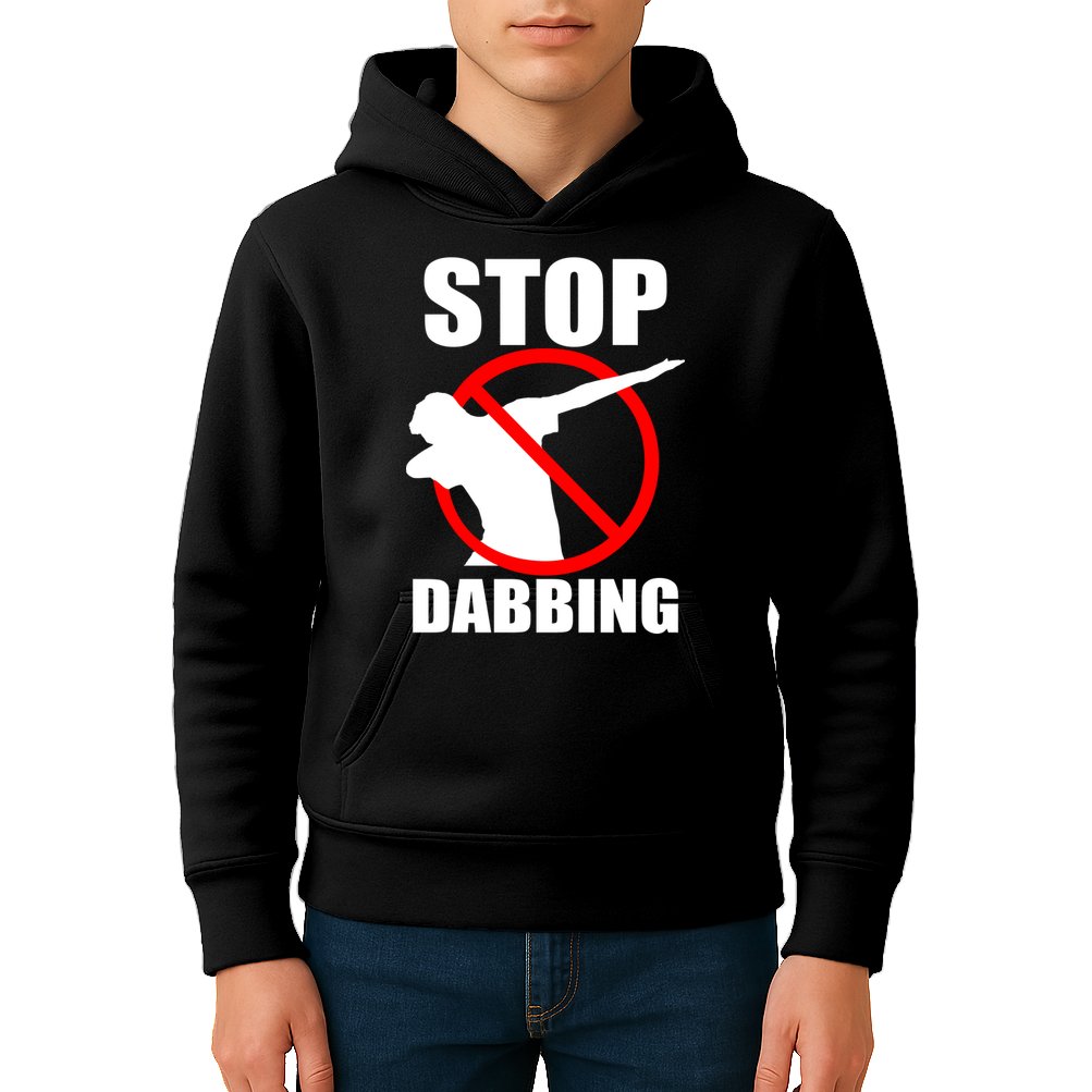 Stop Dabbing Do Not Dab Kids Hoodie