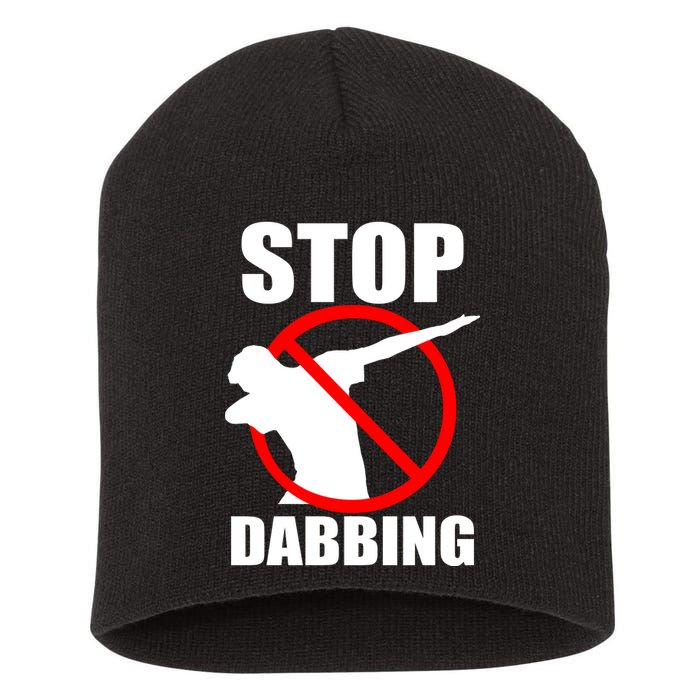 Stop Dabbing Do Not Dab Short Acrylic Beanie