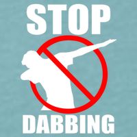 Stop Dabbing Do Not Dab Sueded Cloud Jersey T-Shirt