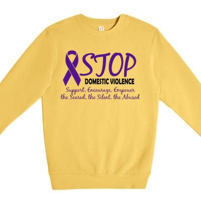 Stop Domestic Violence Premium Crewneck Sweatshirt