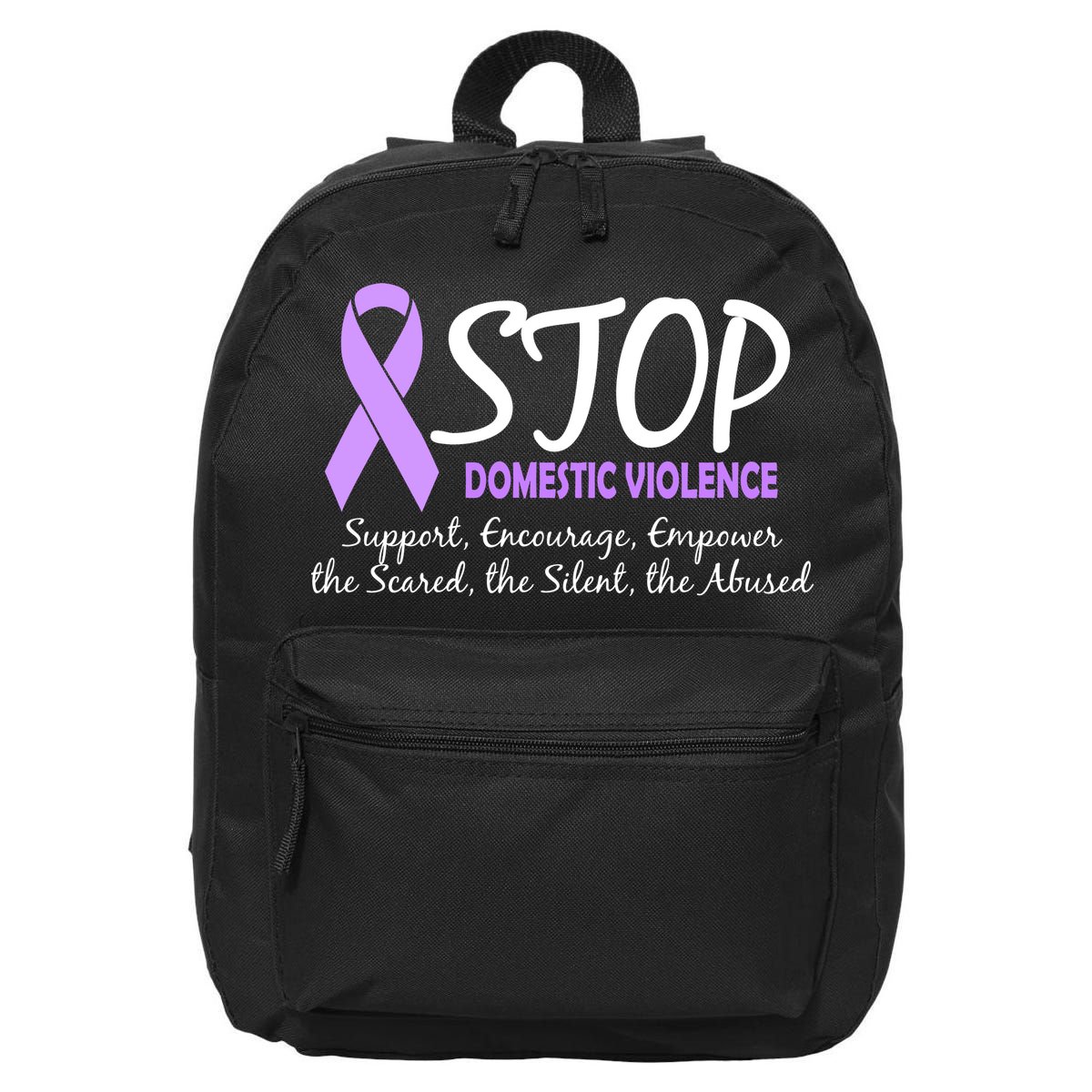Stop Domestic Violence 16 in Basic Backpack