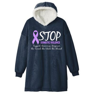 Stop Domestic Violence Hooded Wearable Blanket